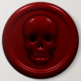 Chapa Redonda De 15 Cm Cráneo de la sangre
