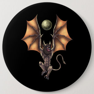 Chapa Redonda De 15 Cm Cryptid Creature Ahool