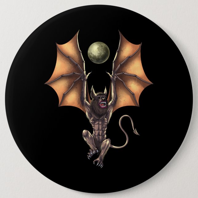 Chapa Redonda De 15 Cm Cryptid Creature Ahool (Anverso)