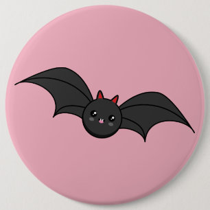 Chapa Redonda De 15 Cm Cute Bat