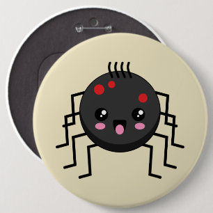 Chapa Redonda De 15 Cm Cute Kawaii Spider