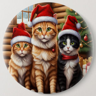 Chapa Redonda De 15 Cm Cute Kittens