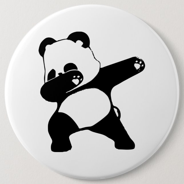 Chapa Redonda De 15 Cm Dabbing Panda (Anverso)