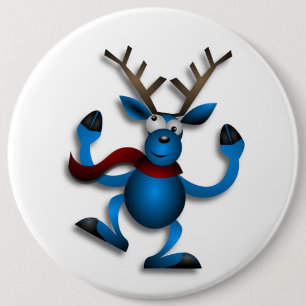 CHAPA REDONDA DE 15 CM DANCING REINDEER