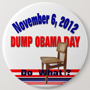 Chapa Redonda De 15 Cm Día de Obama de la descarga