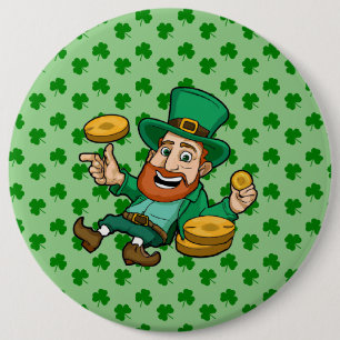Chapa Redonda De 15 Cm Día de San Patricio