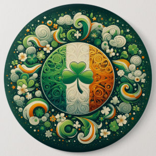 Chapa Redonda De 15 Cm Día de San Patricio/Irlanda/Irlanda