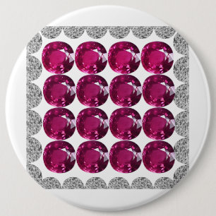 Chapa Redonda De 15 Cm Diamond Pink Tourmaline