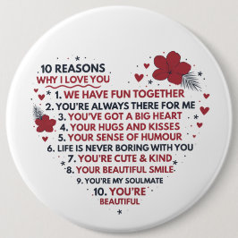 Chapa Redonda De 15 Cm diez razones románticas lindas te encantan San Val
