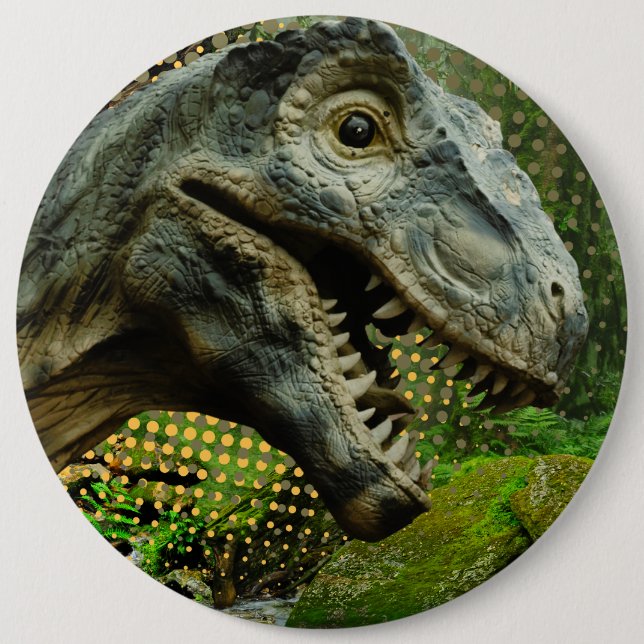 Chapa Redonda De 15 Cm dinosaurio (Anverso)