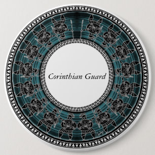 Chapa Redonda De 15 Cm Disco griego retro