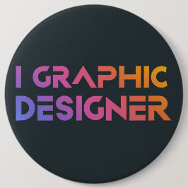 Chapa Redonda De 15 Cm Diseñador gráfico profesional