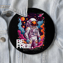 Chapa Redonda De 15 Cm Diseño Astronauta GRATUITO