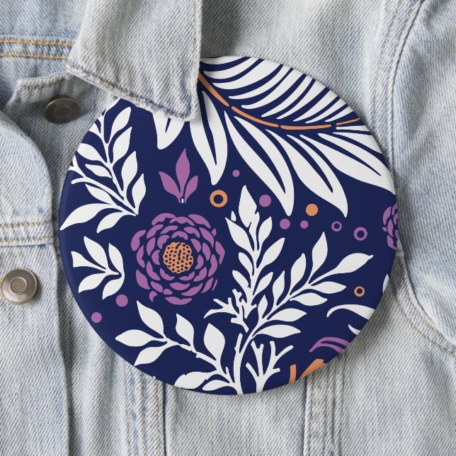 Chapa Redonda De 15 Cm Diseño floral 22 (In situ)