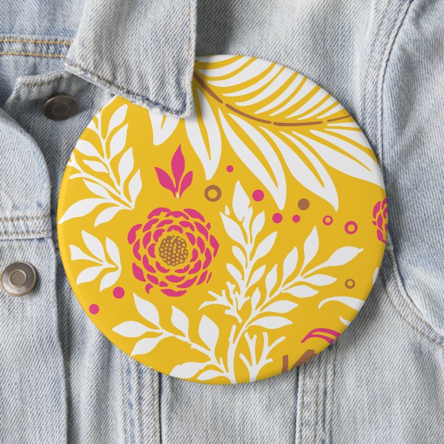 Chapa Redonda De 15 Cm Diseño floral 24 (In situ)