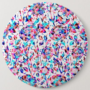 Chapa Redonda De 15 Cm Diseño floral colorido y bonito