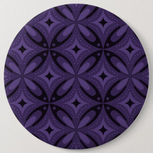 Chapa Redonda De 15 Cm Diseño geométrico abstracto inspirado en vintage