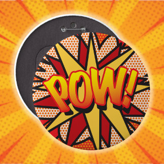 Chapa Redonda De 15 Cm Diversión Fresca Historieta Arte Pop POW