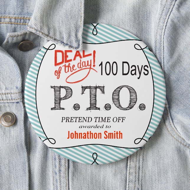 Chapa Redonda De 15 Cm Divertidas felicitaciones promovidas para presumir (In situ)