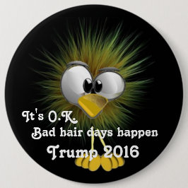 Chapa Redonda De 15 Cm Donald Trump