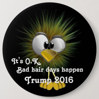Chapa Redonda De 15 Cm Donald Trump