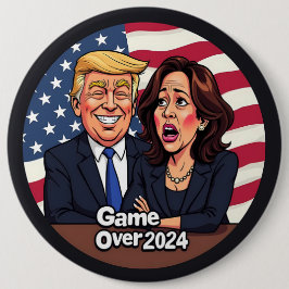 Chapa Redonda De 15 Cm Donald Trump Kamala harris