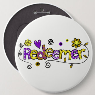 Chapa Redonda De 15 Cm Doodle Art I Redeemer