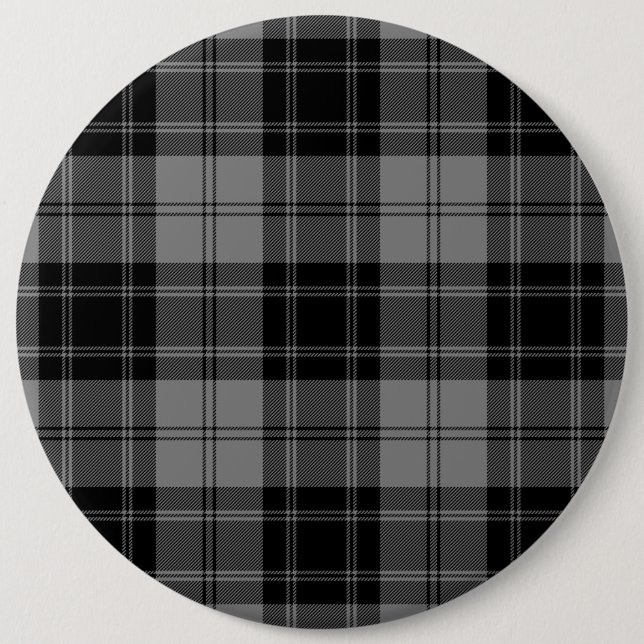 Chapa Redonda De 15 Cm Douglas tartan negro (Anverso)