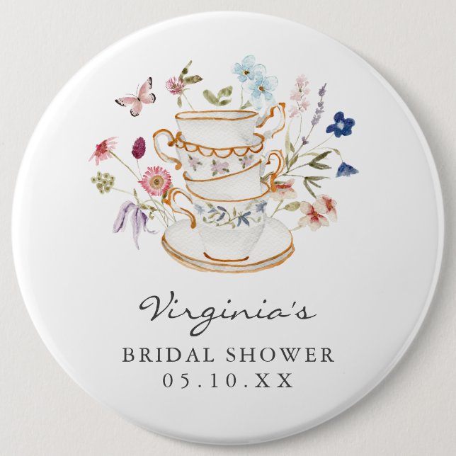 Chapa Redonda De 15 Cm Ducha Bridal Elegante (Anverso)