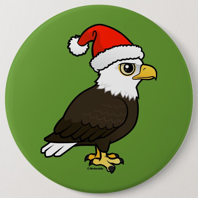Chapa Redonda De 15 Cm Eagle Santa (Anverso)