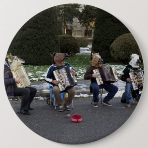 Chapa Redonda De 15 Cm El concierto de los animales