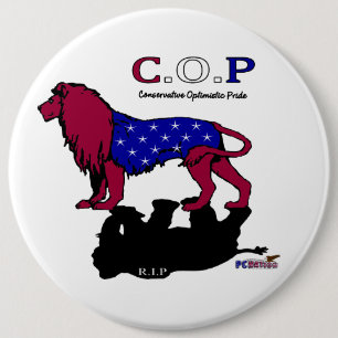 Chapa Redonda De 15 Cm El GOP es muerto