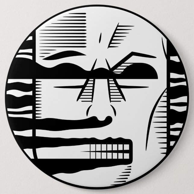 Chapa Redonda De 15 Cm El hombre oscuro (Anverso)