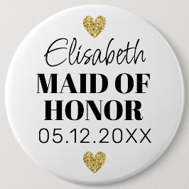 Chapa Redonda De 15 Cm Élégant et Simple Pour Demoiselle D'Honneur