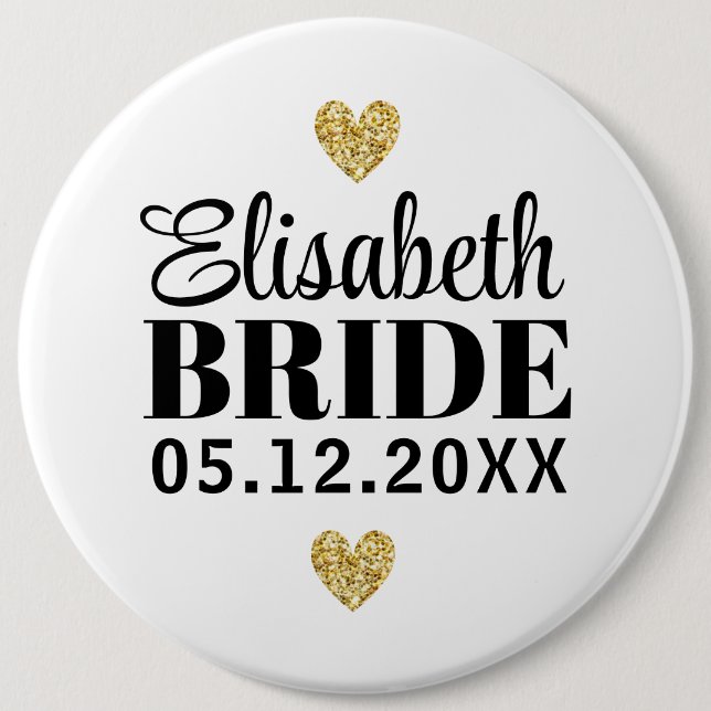 Chapa Redonda De 15 Cm Élégant et Simple Pour Demoiselle D'Honneur (Anverso)