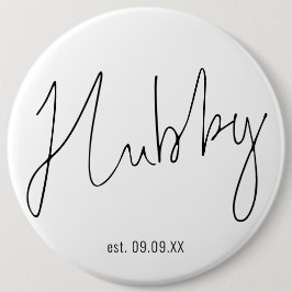 Chapa Redonda De 15 Cm Elemento de caja de regalo del Boda de fecha manus