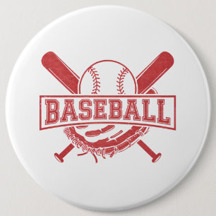 Chapa Redonda De 15 Cm Emblema clásico de béisbol
