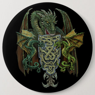 Chapa Redonda De 15 Cm Escudo Dragon