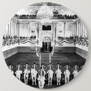 Chapa Redonda De 15 Cm Escuela de equitación española de Viena