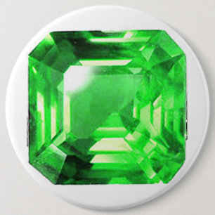 Chapa Redonda De 15 Cm Esmeralda, verde brillante