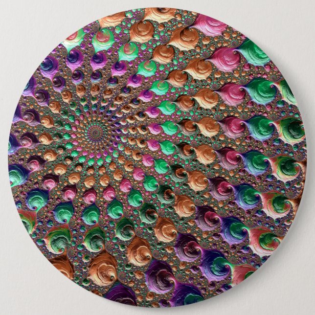 Chapa Redonda De 15 Cm Espiral vibrante (Anverso)