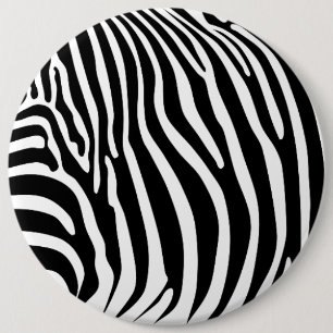 Chapa Redonda De 15 Cm Estampado animal zebra
