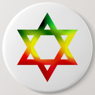 Chapa Redonda De 15 Cm Estrella de David