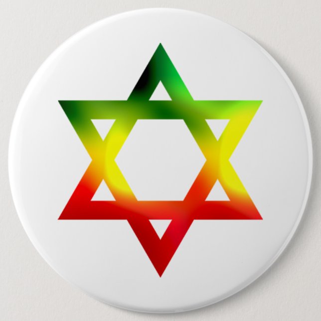 Chapa Redonda De 15 Cm Estrella de David (Anverso)