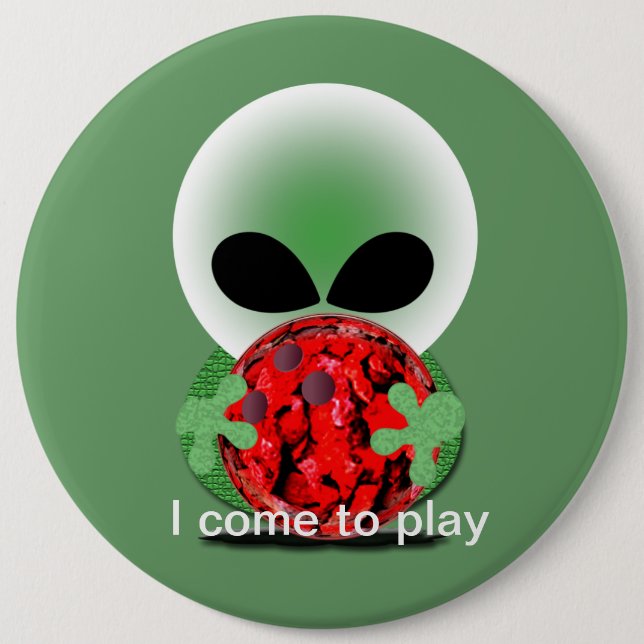 Chapa Redonda De 15 Cm Fan de los bolos (Anverso)