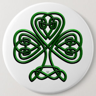 Chapa Redonda De 15 Cm Fancy Shamrock