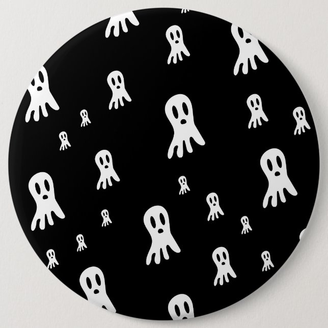Chapa Redonda De 15 Cm Fantasmagóricos de Halloween oscuro (Anverso)