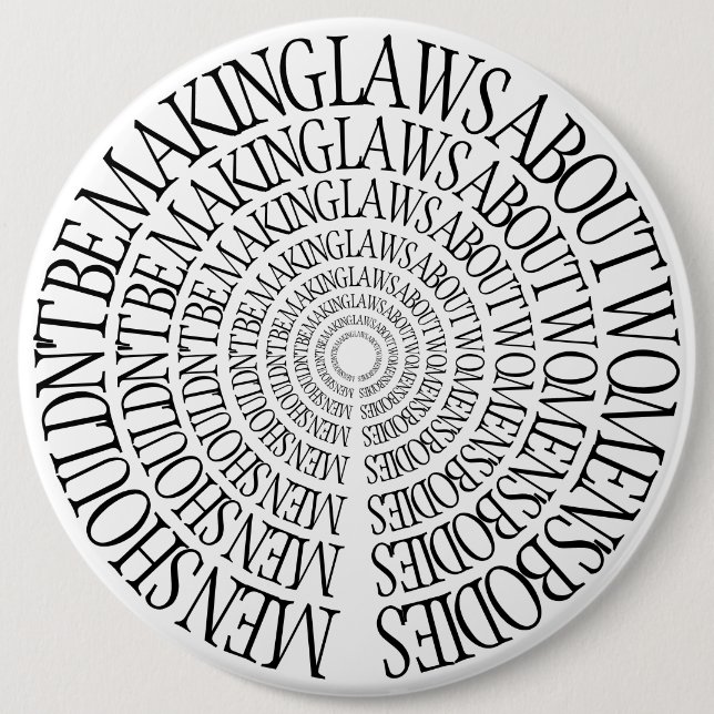 Chapa Redonda De 15 Cm Favorable opción - Pin feminista (Anverso)