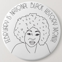 Chapa Redonda De 15 Cm Febrero es el mes nacional de la historia negra