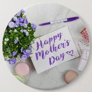 CHAPA REDONDA DE 15 CM FELIZ DÍA DE LA MADRE